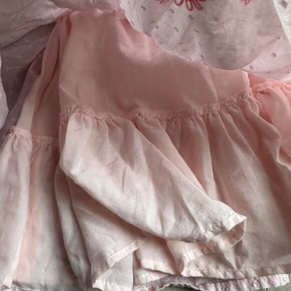 Lulurain Swiss Dot Floral Dress Pink - Picture 5 of 9